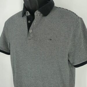 Calvin Klein Short Sleeve Liquid Touch Polo Shirt Men's Size Medium Gray Golf